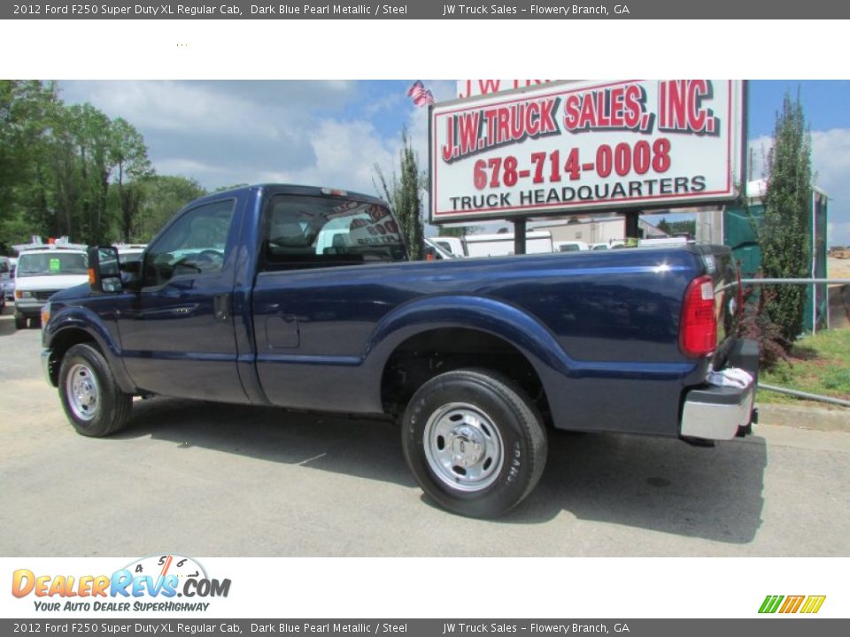 2012 Ford F250 Super Duty XL Regular Cab Dark Blue Pearl Metallic / Steel Photo #4