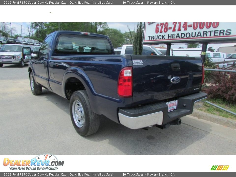 2012 Ford F250 Super Duty XL Regular Cab Dark Blue Pearl Metallic / Steel Photo #5