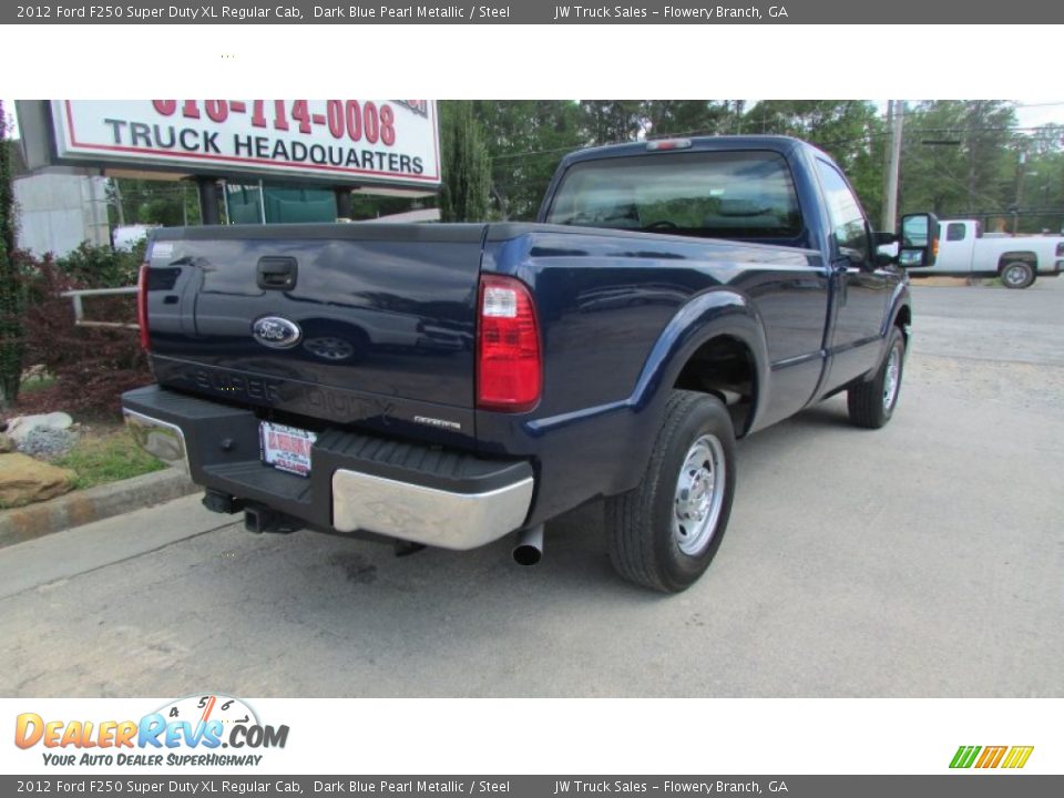 2012 Ford F250 Super Duty XL Regular Cab Dark Blue Pearl Metallic / Steel Photo #7