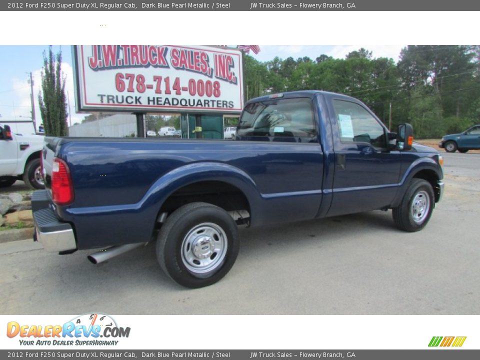 2012 Ford F250 Super Duty XL Regular Cab Dark Blue Pearl Metallic / Steel Photo #8
