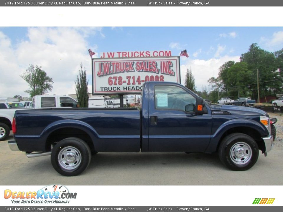 2012 Ford F250 Super Duty XL Regular Cab Dark Blue Pearl Metallic / Steel Photo #9
