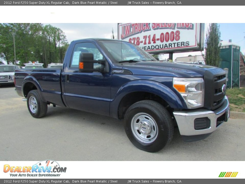 2012 Ford F250 Super Duty XL Regular Cab Dark Blue Pearl Metallic / Steel Photo #10