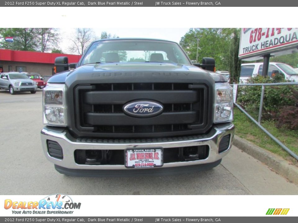 2012 Ford F250 Super Duty XL Regular Cab Dark Blue Pearl Metallic / Steel Photo #12