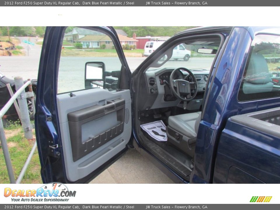 2012 Ford F250 Super Duty XL Regular Cab Dark Blue Pearl Metallic / Steel Photo #13