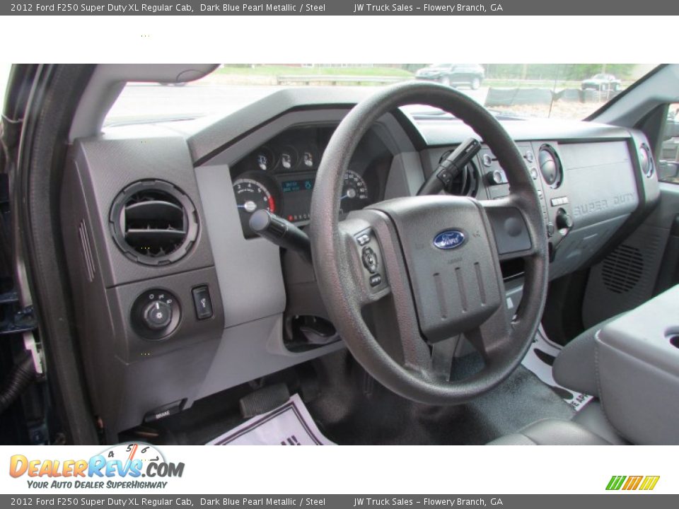 2012 Ford F250 Super Duty XL Regular Cab Dark Blue Pearl Metallic / Steel Photo #18