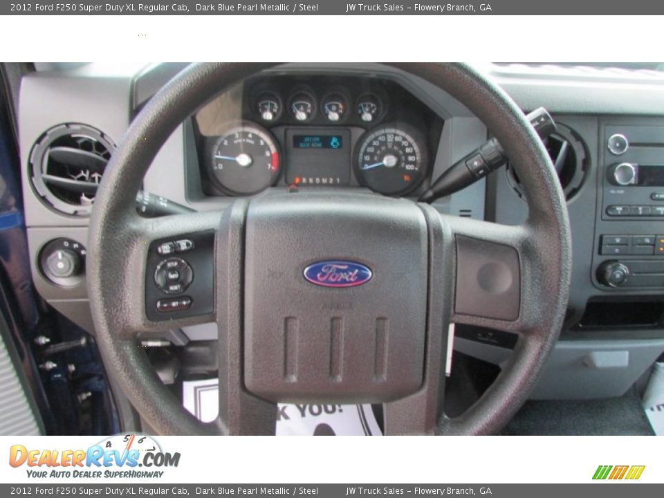 2012 Ford F250 Super Duty XL Regular Cab Dark Blue Pearl Metallic / Steel Photo #19