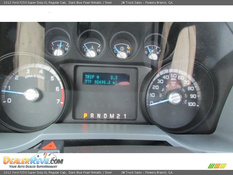 2012 Ford F250 Super Duty XL Regular Cab Dark Blue Pearl Metallic / Steel Photo #20