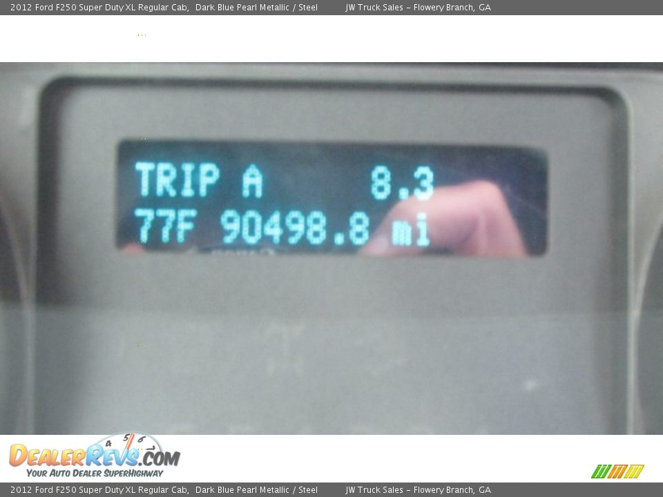 2012 Ford F250 Super Duty XL Regular Cab Dark Blue Pearl Metallic / Steel Photo #21
