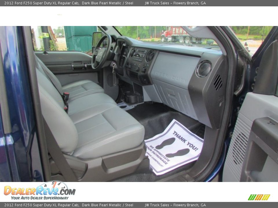2012 Ford F250 Super Duty XL Regular Cab Dark Blue Pearl Metallic / Steel Photo #27