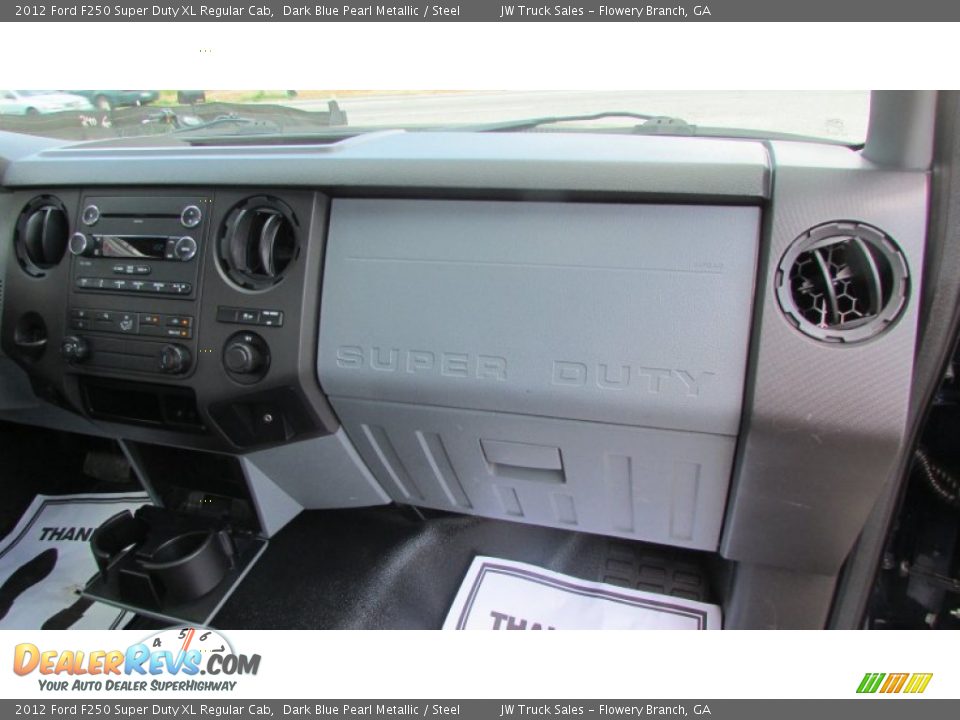 2012 Ford F250 Super Duty XL Regular Cab Dark Blue Pearl Metallic / Steel Photo #33