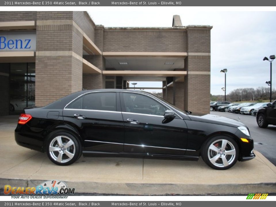 2011 Mercedes-Benz E 350 4Matic Sedan Black / Black Photo #2
