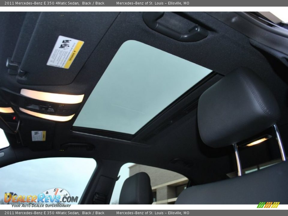 2011 Mercedes-Benz E 350 4Matic Sedan Black / Black Photo #4