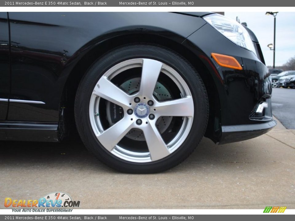 2011 Mercedes-Benz E 350 4Matic Sedan Black / Black Photo #10