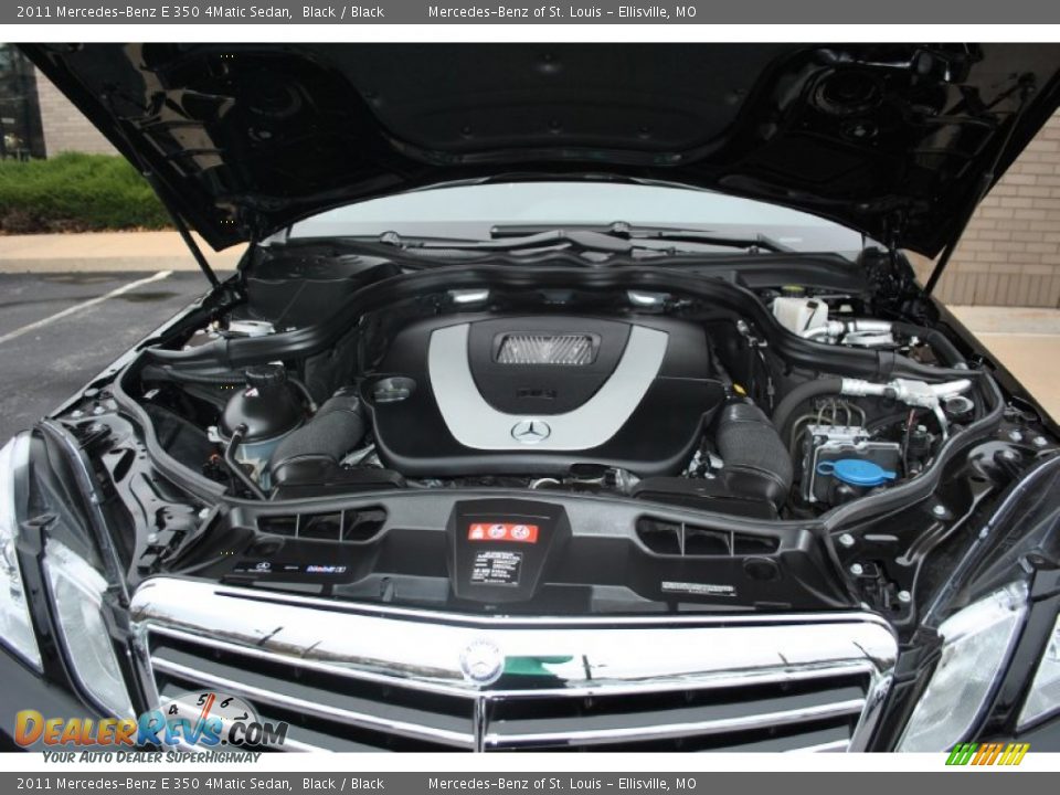 2011 Mercedes-Benz E 350 4Matic Sedan Black / Black Photo #20