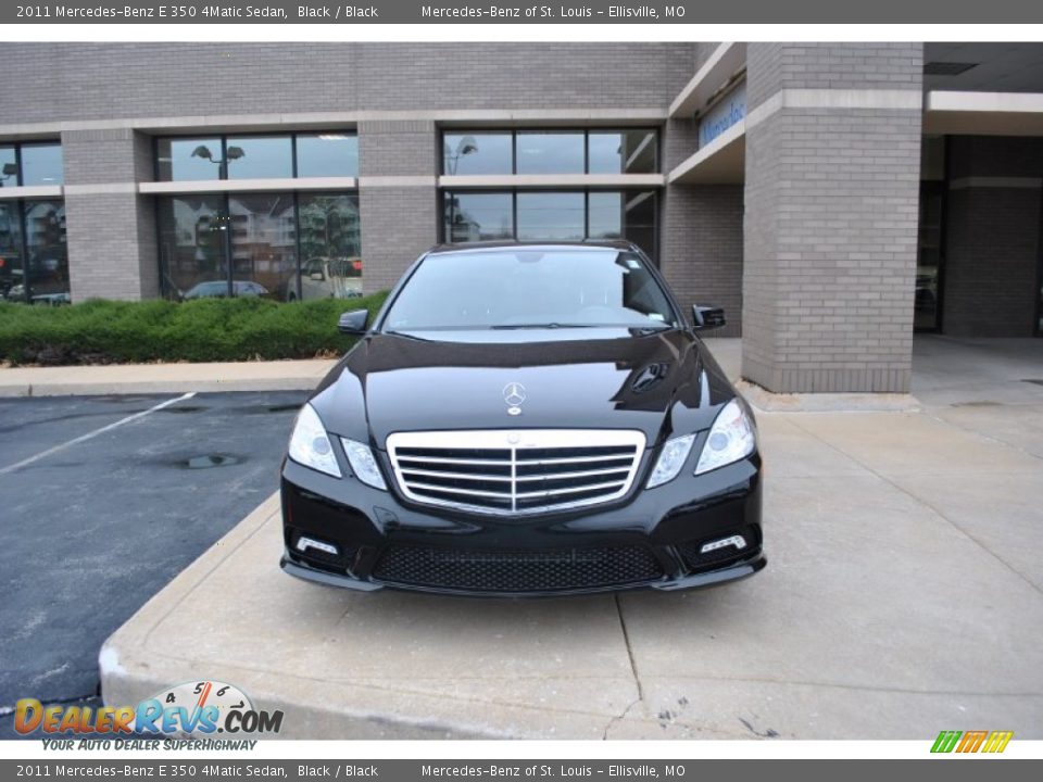 2011 Mercedes-Benz E 350 4Matic Sedan Black / Black Photo #21
