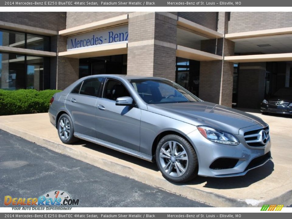 2014 Mercedes-Benz E E250 BlueTEC 4Matic Sedan Paladium Silver Metallic / Black Photo #1