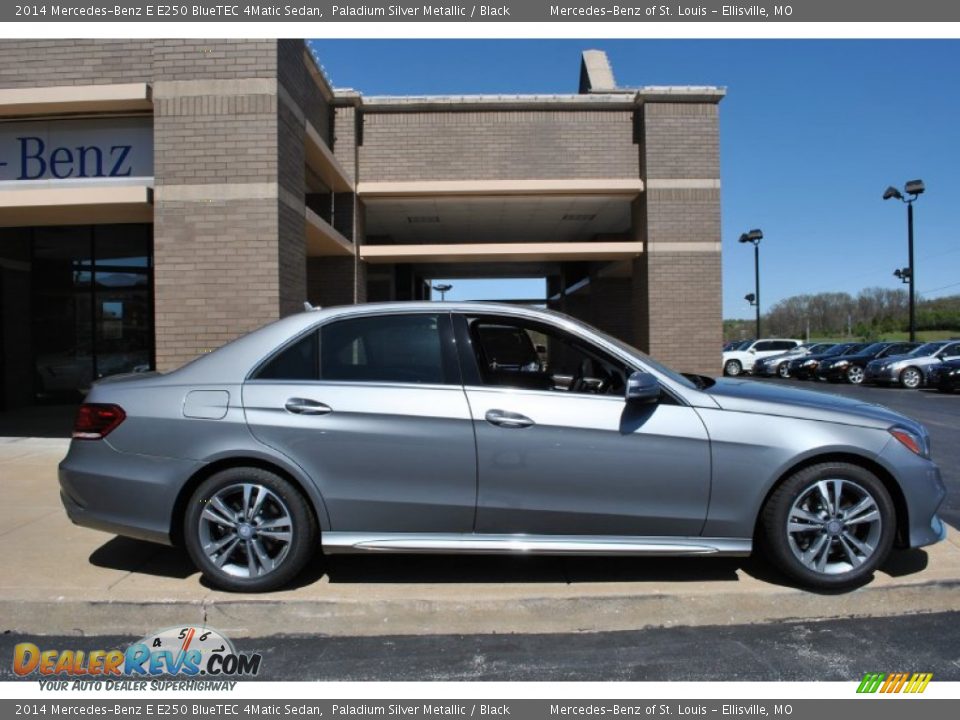 2014 Mercedes-Benz E E250 BlueTEC 4Matic Sedan Paladium Silver Metallic / Black Photo #2