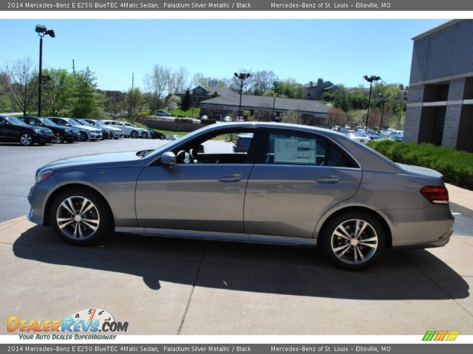 2014 Mercedes-Benz E E250 BlueTEC 4Matic Sedan Paladium Silver Metallic / Black Photo #4