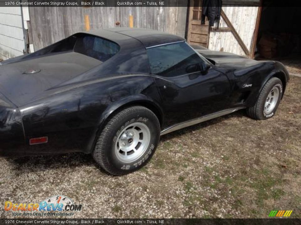 1976 Chevrolet Corvette Stingray Coupe Black / Black Photo #2