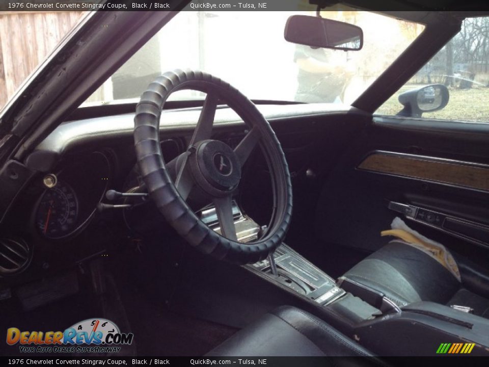 1976 Chevrolet Corvette Stingray Coupe Black / Black Photo #6
