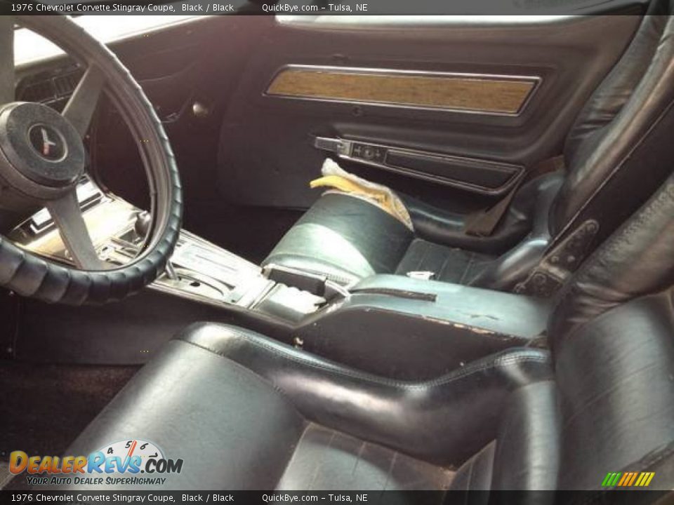 1976 Chevrolet Corvette Stingray Coupe Black / Black Photo #7