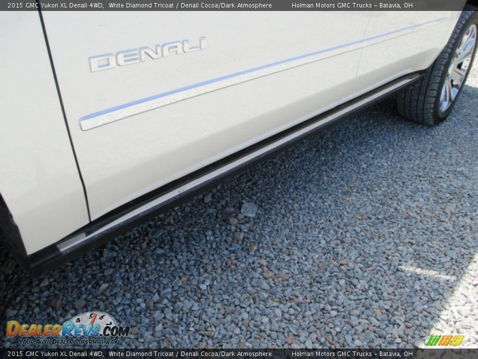 2015 GMC Yukon XL Denali 4WD White Diamond Tricoat / Denali Cocoa/Dark Atmosphere Photo #6