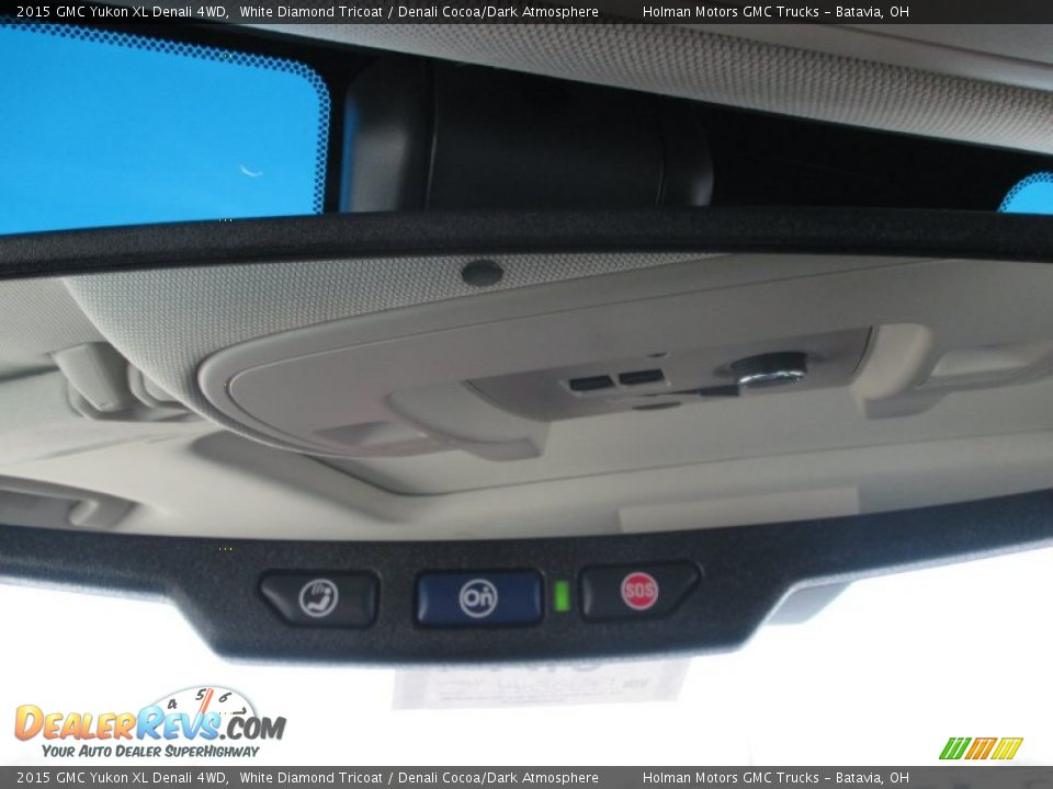 2015 GMC Yukon XL Denali 4WD White Diamond Tricoat / Denali Cocoa/Dark Atmosphere Photo #35
