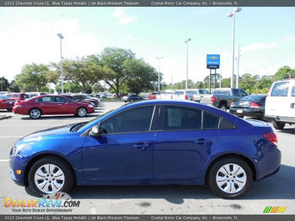 2013 Chevrolet Cruze LS Blue Topaz Metallic / Jet Black/Medium Titanium Photo #2
