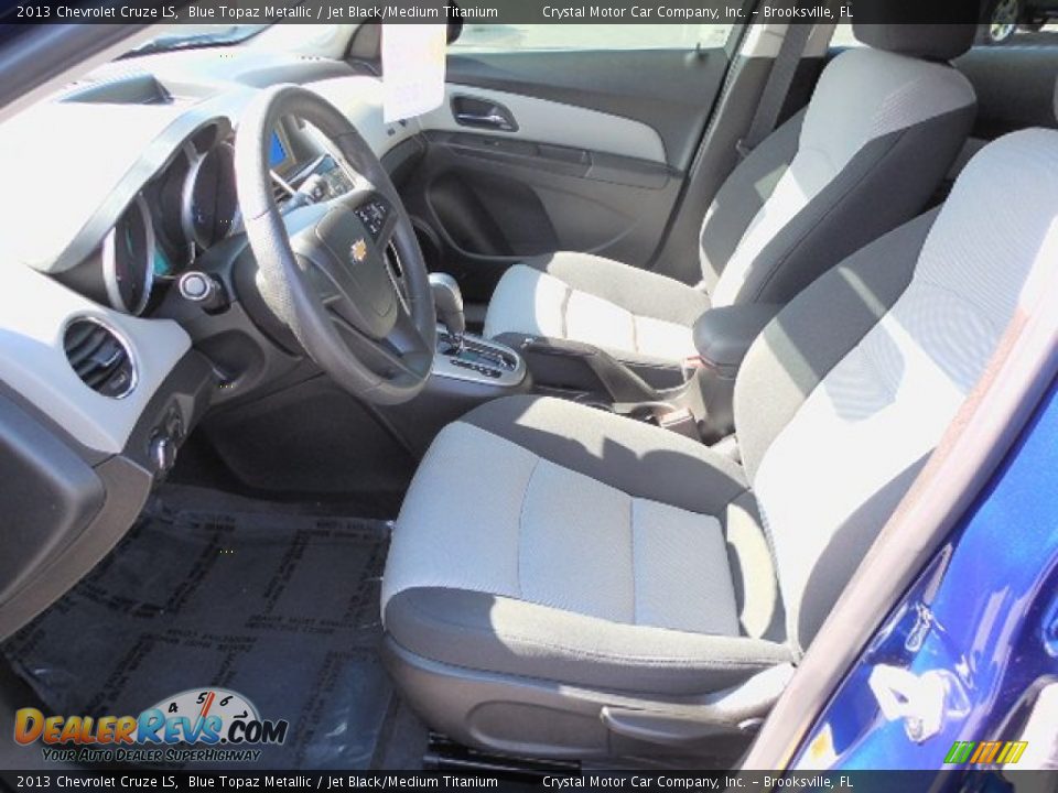 2013 Chevrolet Cruze LS Blue Topaz Metallic / Jet Black/Medium Titanium Photo #4