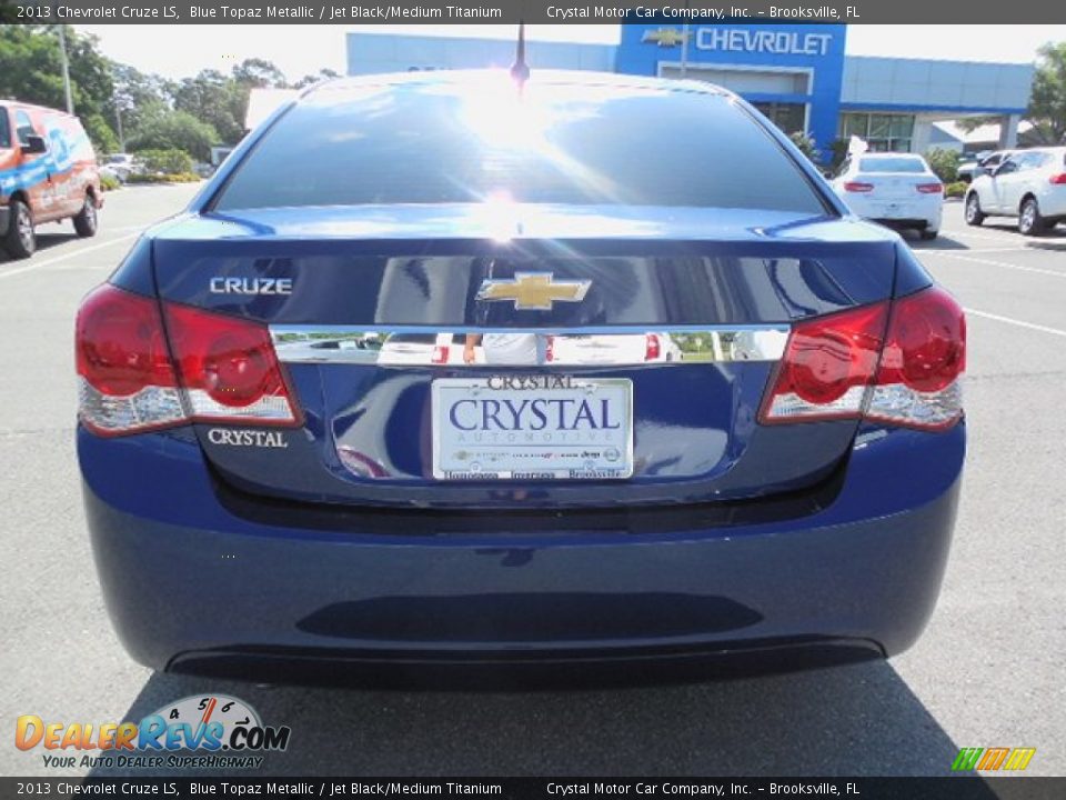 2013 Chevrolet Cruze LS Blue Topaz Metallic / Jet Black/Medium Titanium Photo #7