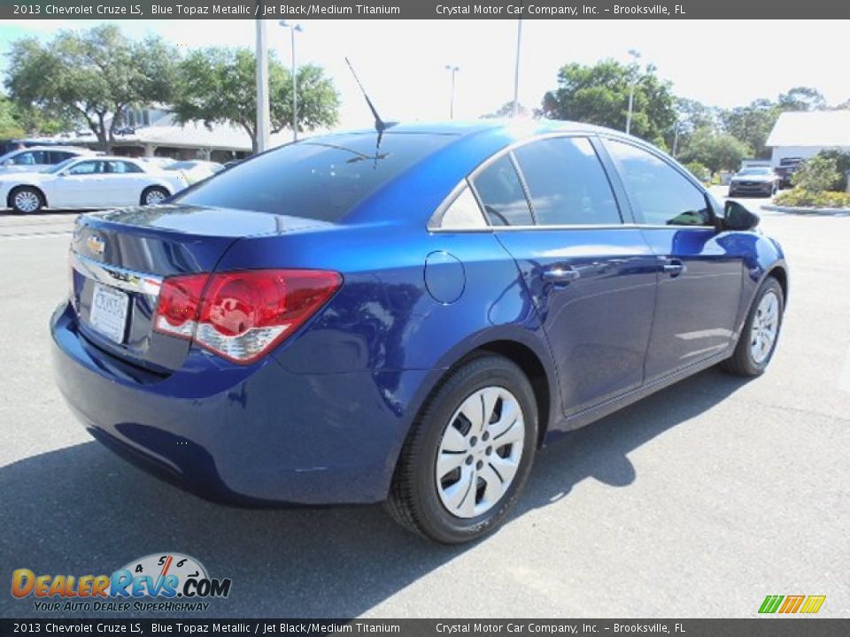 2013 Chevrolet Cruze LS Blue Topaz Metallic / Jet Black/Medium Titanium Photo #8