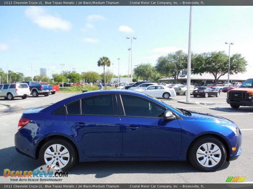 2013 Chevrolet Cruze LS Blue Topaz Metallic / Jet Black/Medium Titanium Photo #9