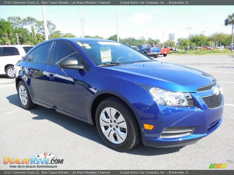 2013 Chevrolet Cruze LS Blue Topaz Metallic / Jet Black/Medium Titanium Photo #10