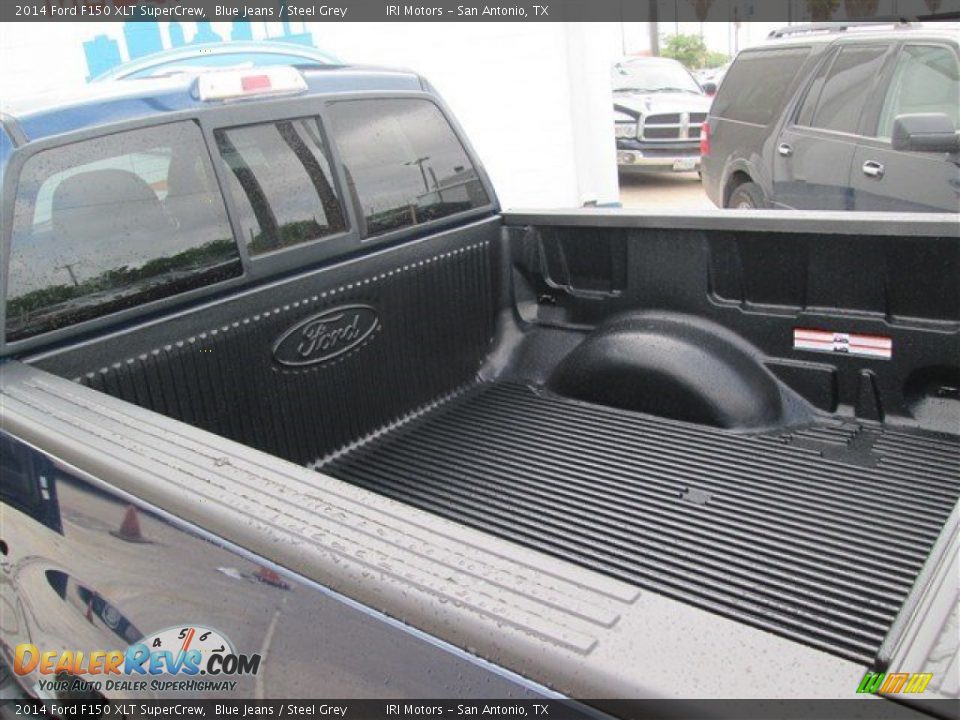 2014 Ford F150 XLT SuperCrew Blue Jeans / Steel Grey Photo #13