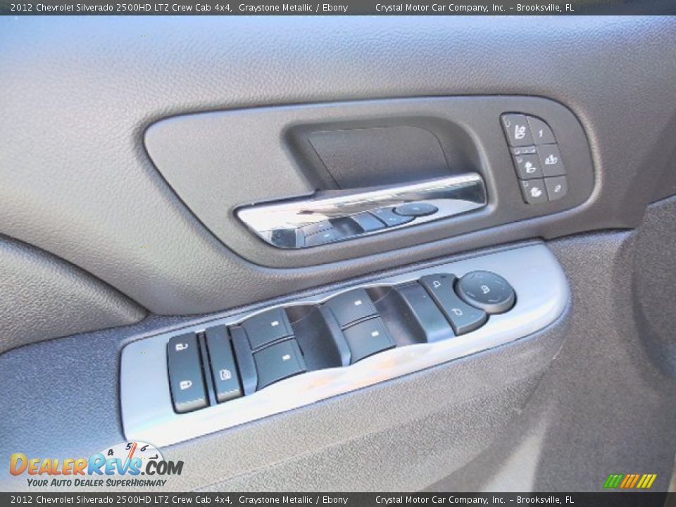 2012 Chevrolet Silverado 2500HD LTZ Crew Cab 4x4 Graystone Metallic / Ebony Photo #17