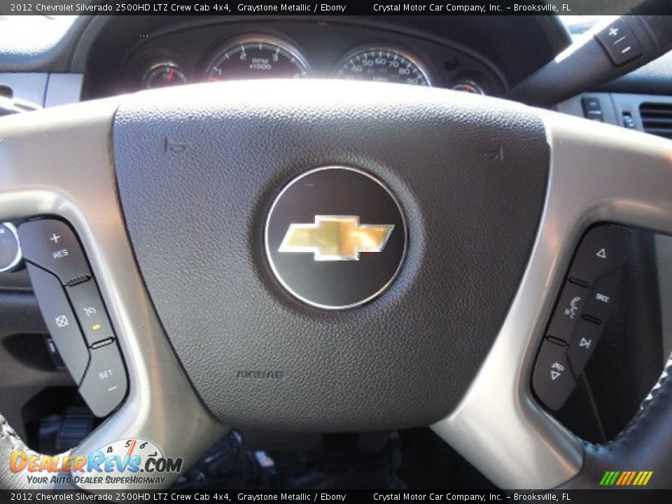 2012 Chevrolet Silverado 2500HD LTZ Crew Cab 4x4 Graystone Metallic / Ebony Photo #22