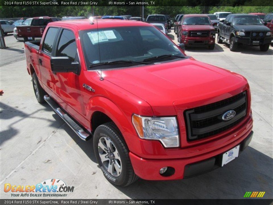 2014 Ford F150 STX SuperCrew Race Red / Steel Grey Photo #8