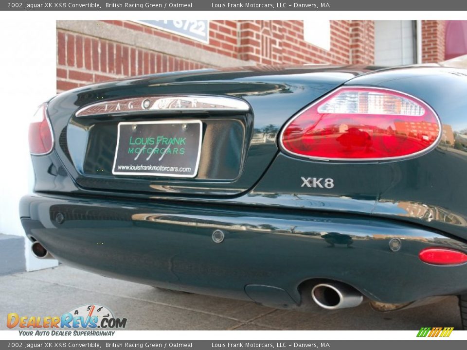 2002 Jaguar XK XK8 Convertible British Racing Green / Oatmeal Photo #26