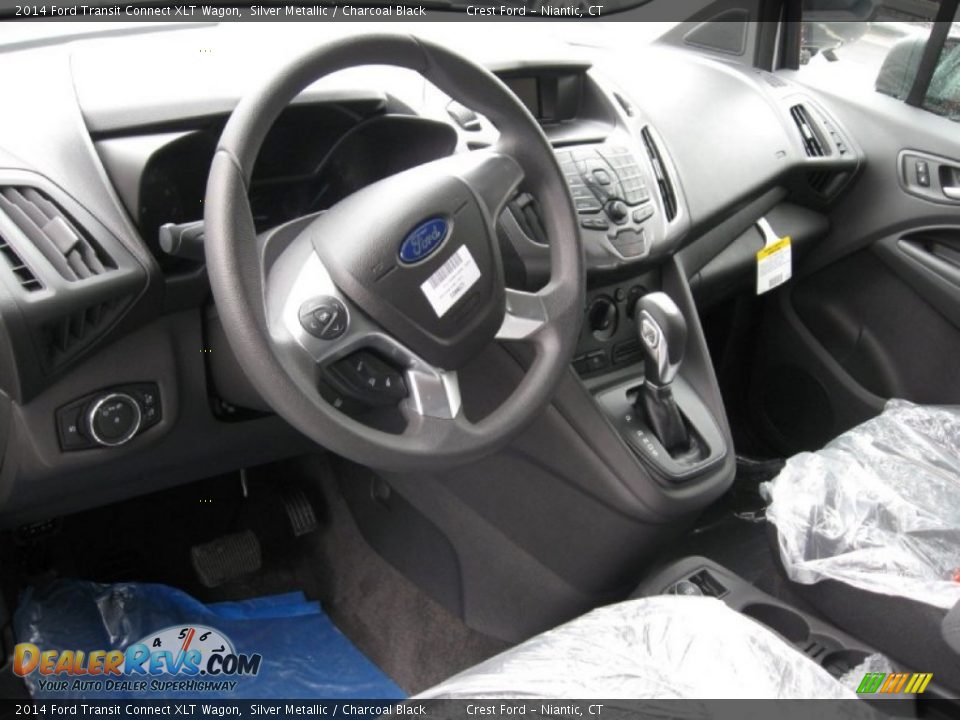 Charcoal Black Interior - 2014 Ford Transit Connect XLT Wagon Photo #3