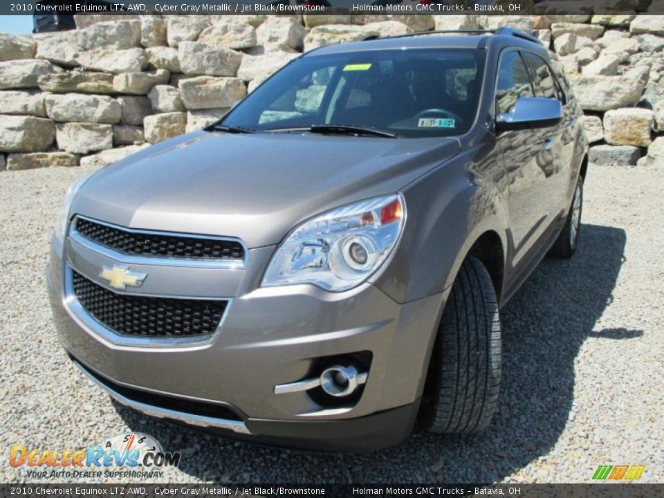 2010 Chevrolet Equinox LTZ AWD Cyber Gray Metallic / Jet Black/Brownstone Photo #2