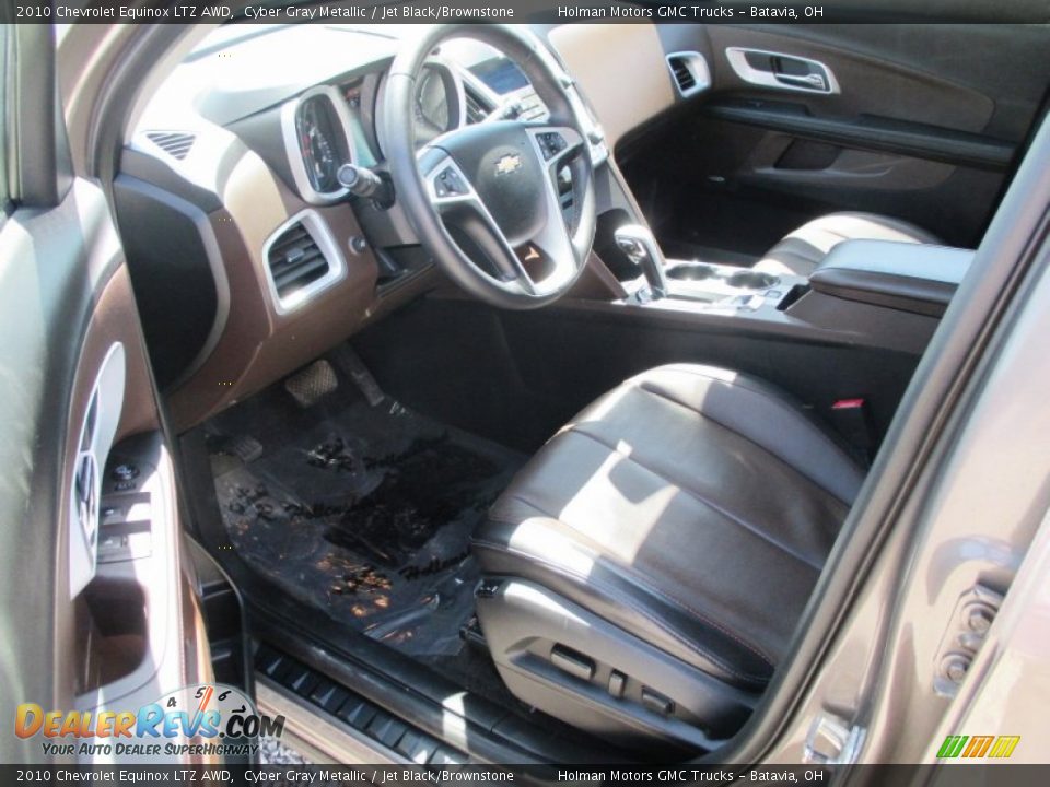 2010 Chevrolet Equinox LTZ AWD Cyber Gray Metallic / Jet Black/Brownstone Photo #5