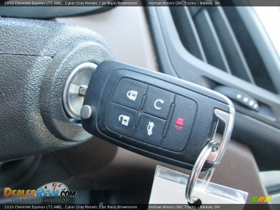 2010 Chevrolet Equinox LTZ AWD Cyber Gray Metallic / Jet Black/Brownstone Photo #12