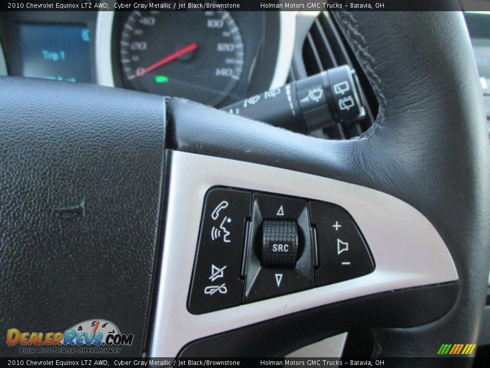 2010 Chevrolet Equinox LTZ AWD Cyber Gray Metallic / Jet Black/Brownstone Photo #13