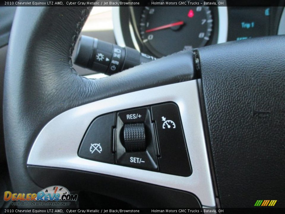 2010 Chevrolet Equinox LTZ AWD Cyber Gray Metallic / Jet Black/Brownstone Photo #14