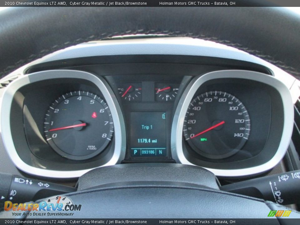 2010 Chevrolet Equinox LTZ AWD Cyber Gray Metallic / Jet Black/Brownstone Photo #15