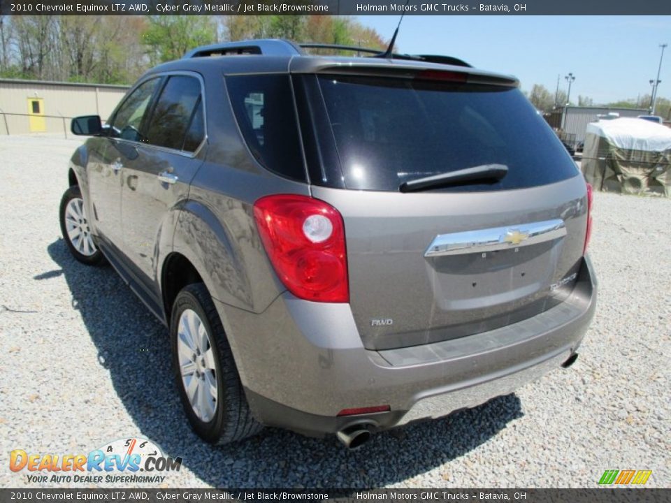 2010 Chevrolet Equinox LTZ AWD Cyber Gray Metallic / Jet Black/Brownstone Photo #23