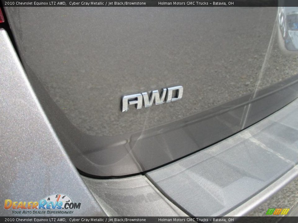 2010 Chevrolet Equinox LTZ AWD Cyber Gray Metallic / Jet Black/Brownstone Photo #24