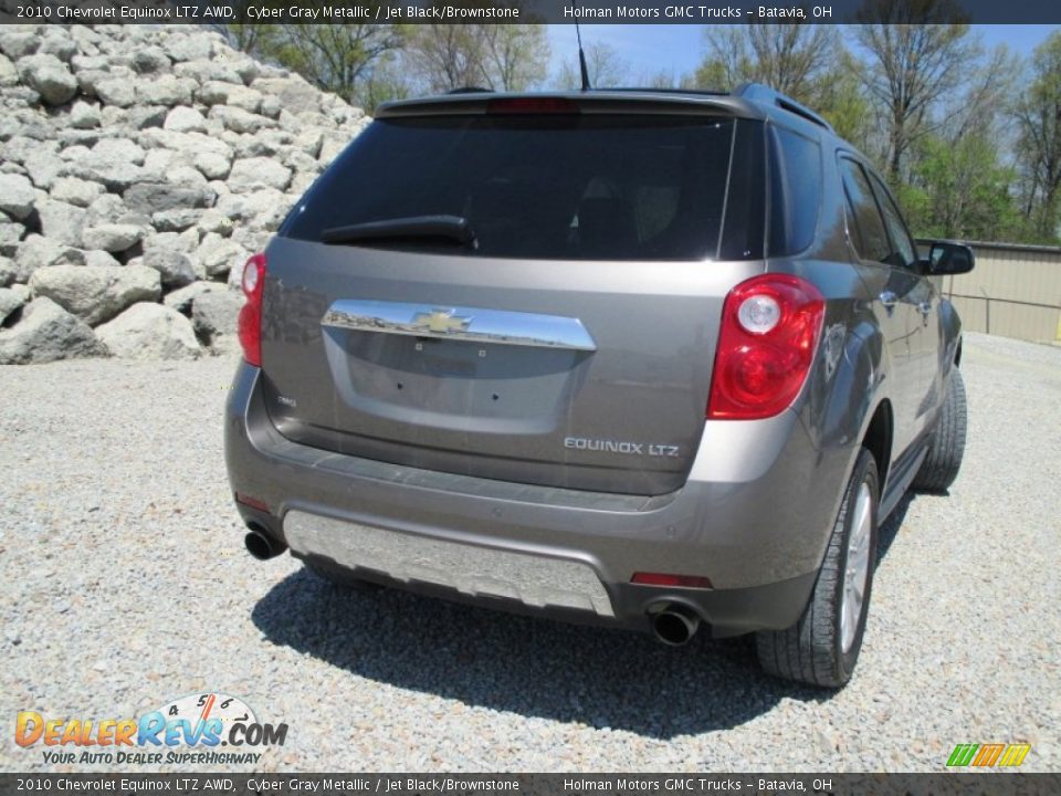 2010 Chevrolet Equinox LTZ AWD Cyber Gray Metallic / Jet Black/Brownstone Photo #29