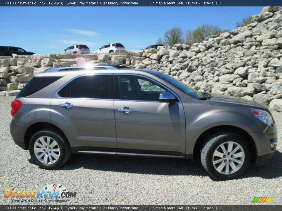 2010 Chevrolet Equinox LTZ AWD Cyber Gray Metallic / Jet Black/Brownstone Photo #33
