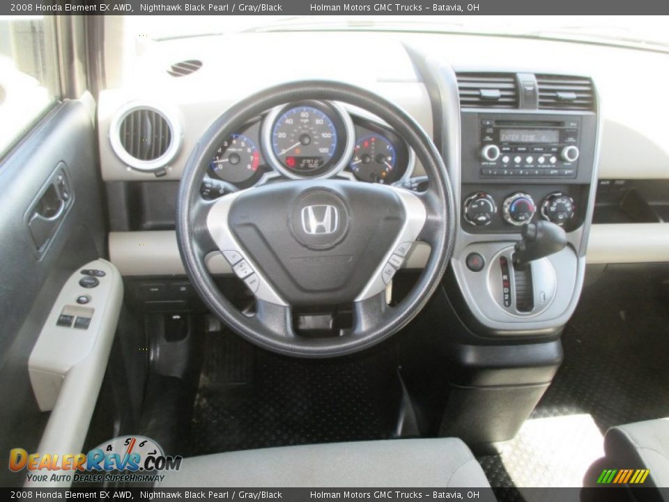 2008 Honda Element EX AWD Nighthawk Black Pearl / Gray/Black Photo #15